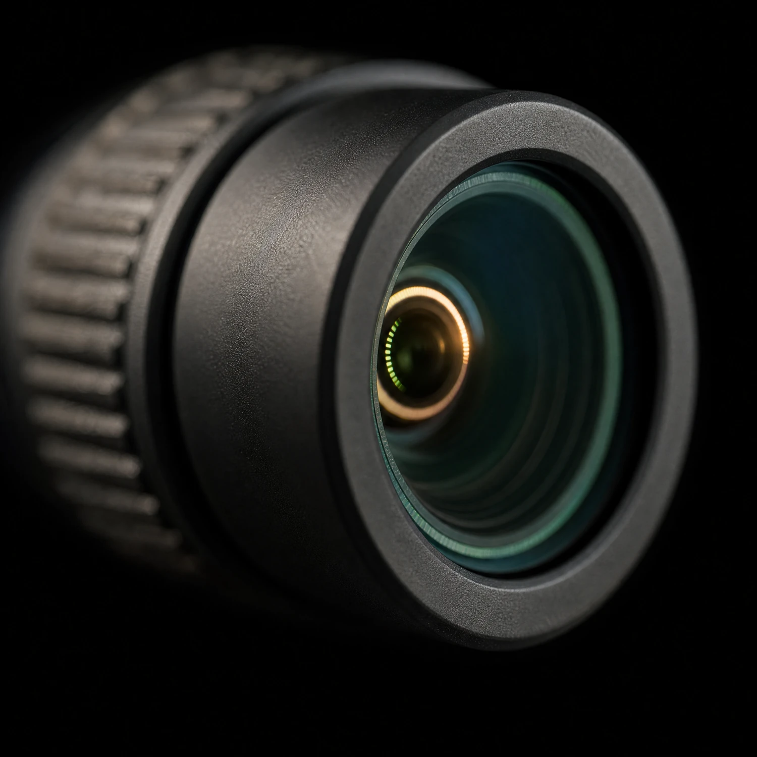 Macro photograph of the machine-vision lens